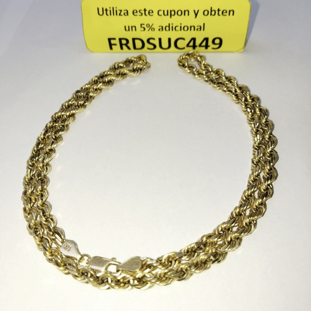 CADENA ORO 14 K 39.5 GRMS (SEMINUEVO)