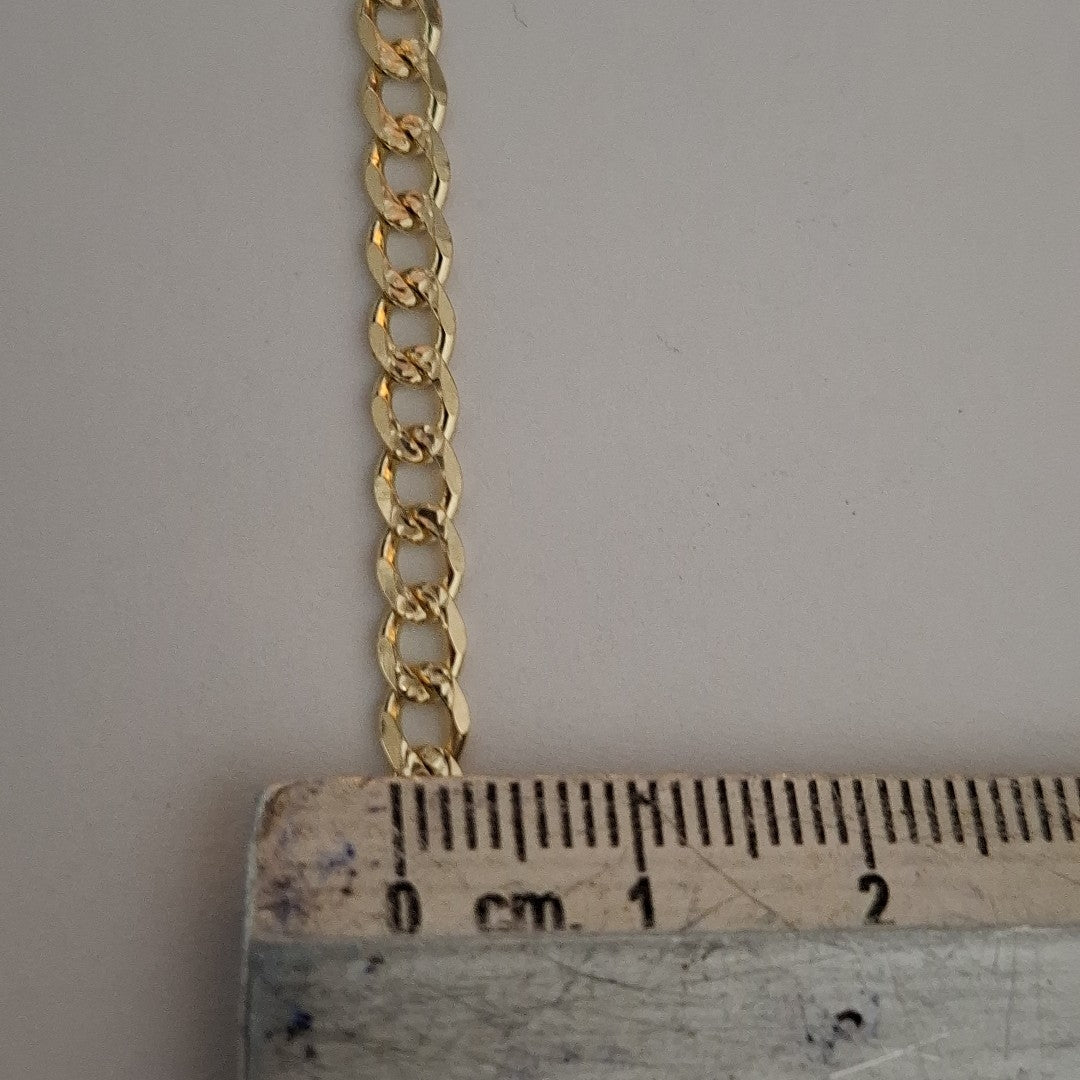 CADENAS BARBADA ORO 14K 55 CM 13.2 GR (NUEVO)