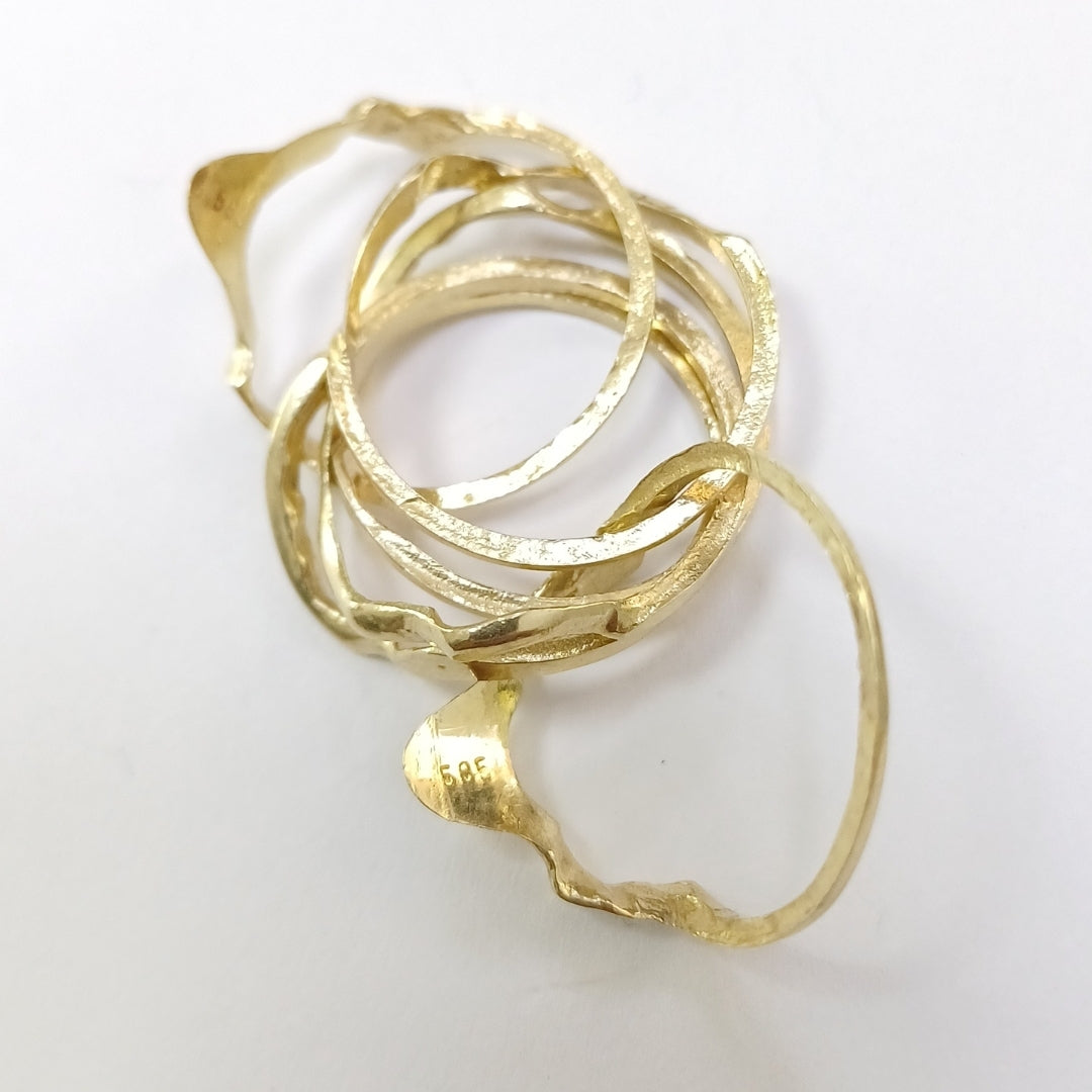SEMANARIO DE ARGOLLAS ORO 14 K 7,50 GRMS (SEMINUEVO)