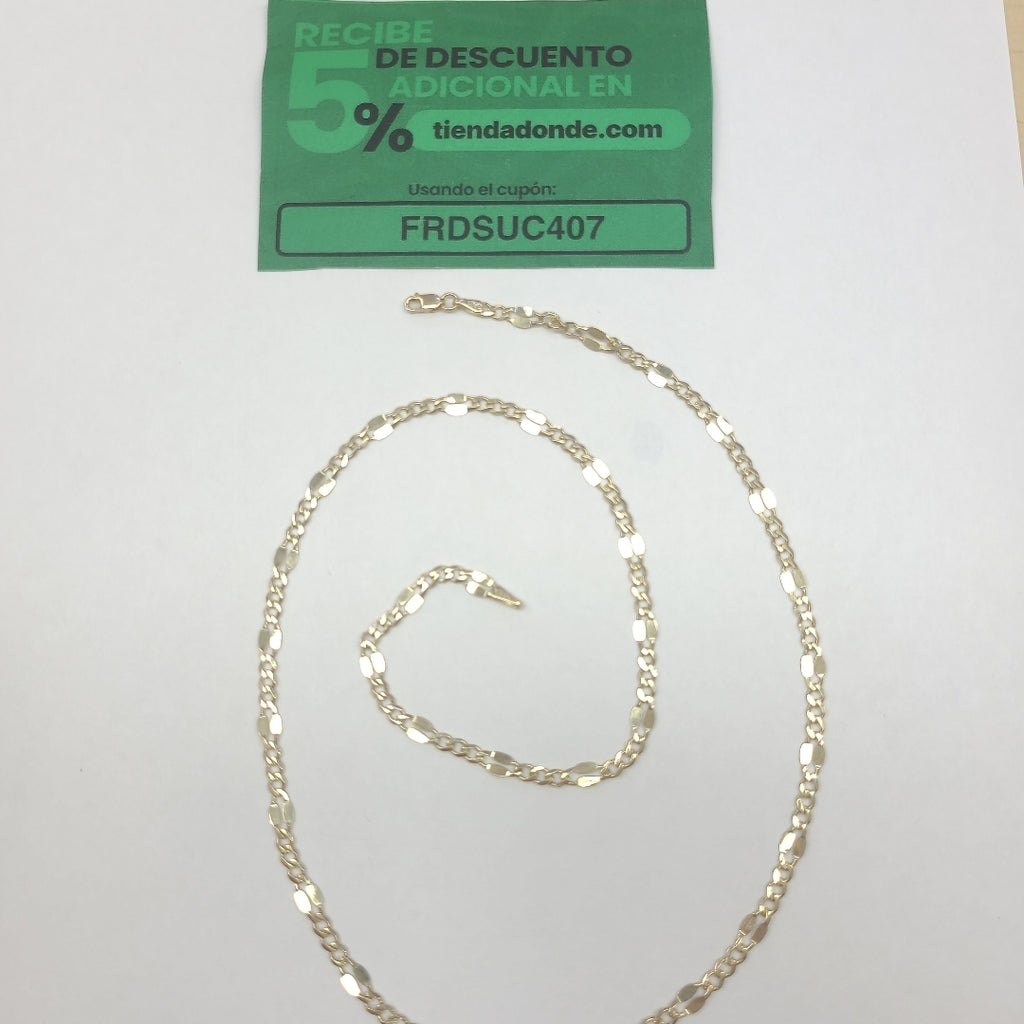 CADENAS TEJIDO ESPECIAL ORO 10K 55 CM 7.1 GR (NUEVO)