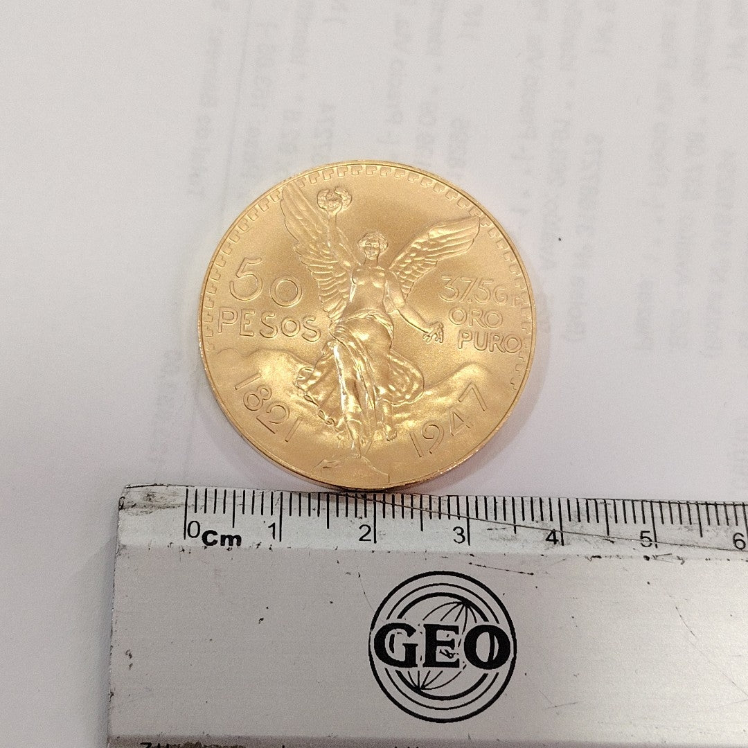 K1 41,60 GRMS 21 K IDENTIFICACIÓN MONEDA NOMINATIVA MONEDAS PESOS 50 PESOS (SEMINUEVO)
