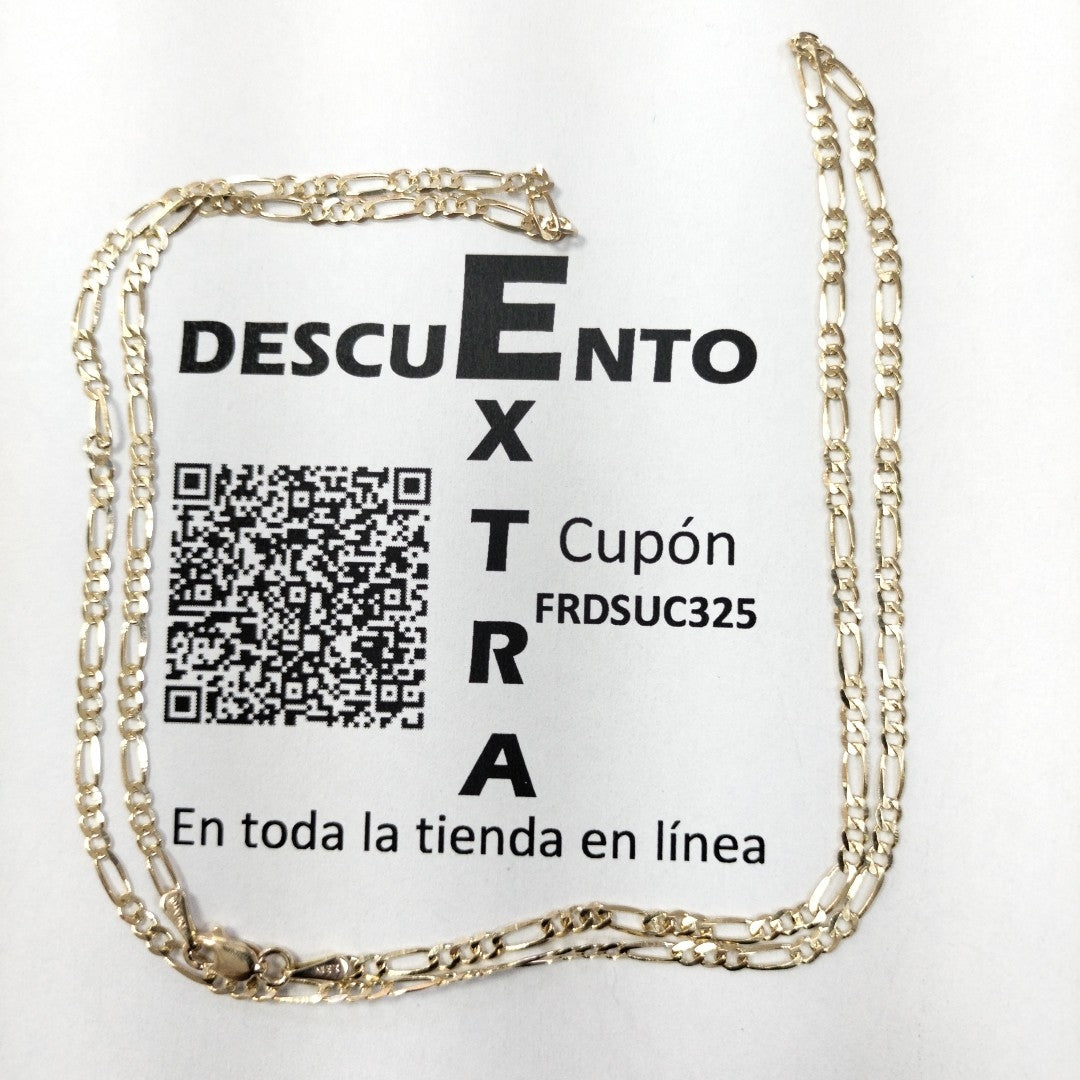 CADENAS 3X1 ORO 14K 55 CM 4.6 GR (NUEVO)