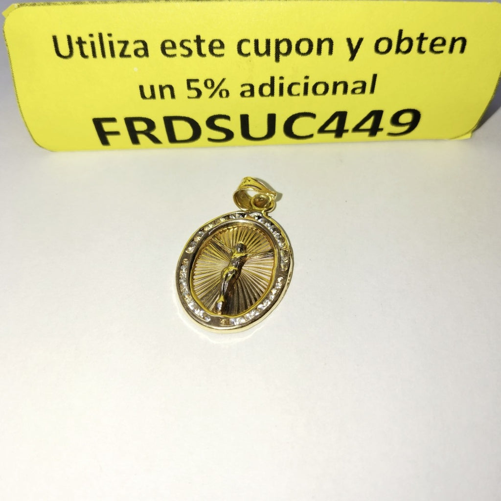 DIJE, MEDALLA RELIGIOSA ORO 14 K 1.6 GRMS (SEMINUEVO)