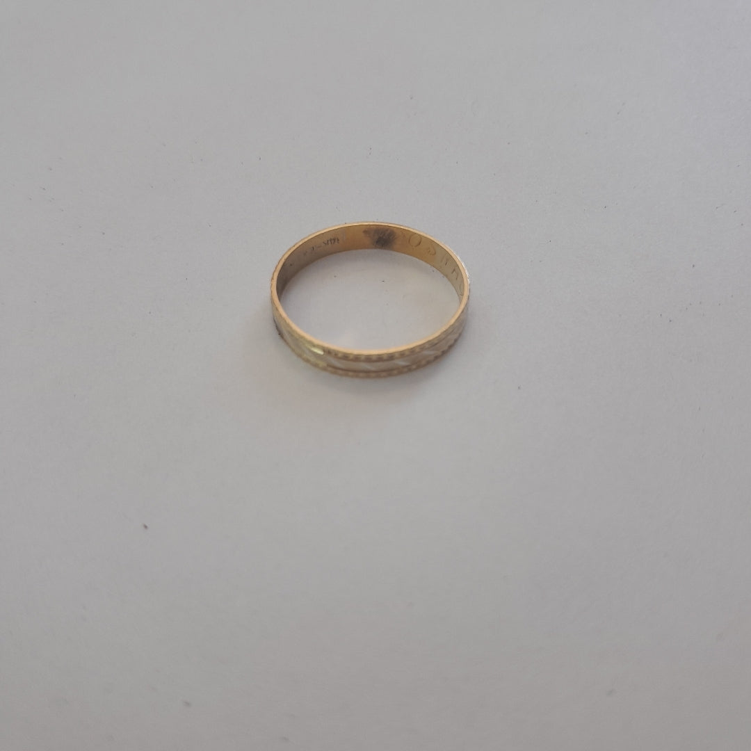 ARGOLLA ORO 14 K 1.4 GRMS (SEMINUEVO)