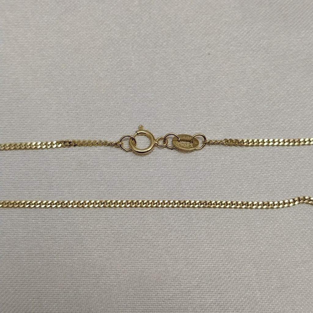 CADENAS TEJIDO BARBADA ORO 10K 55 CM 3.1 GR (NUEVO)
