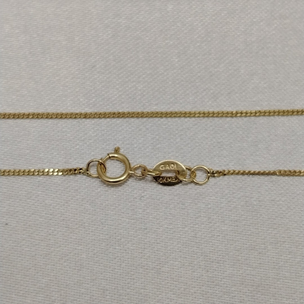 CADENAS TEJIDO BARBADA ORO 10K 50 CM 1.6 GR (NUEVO)