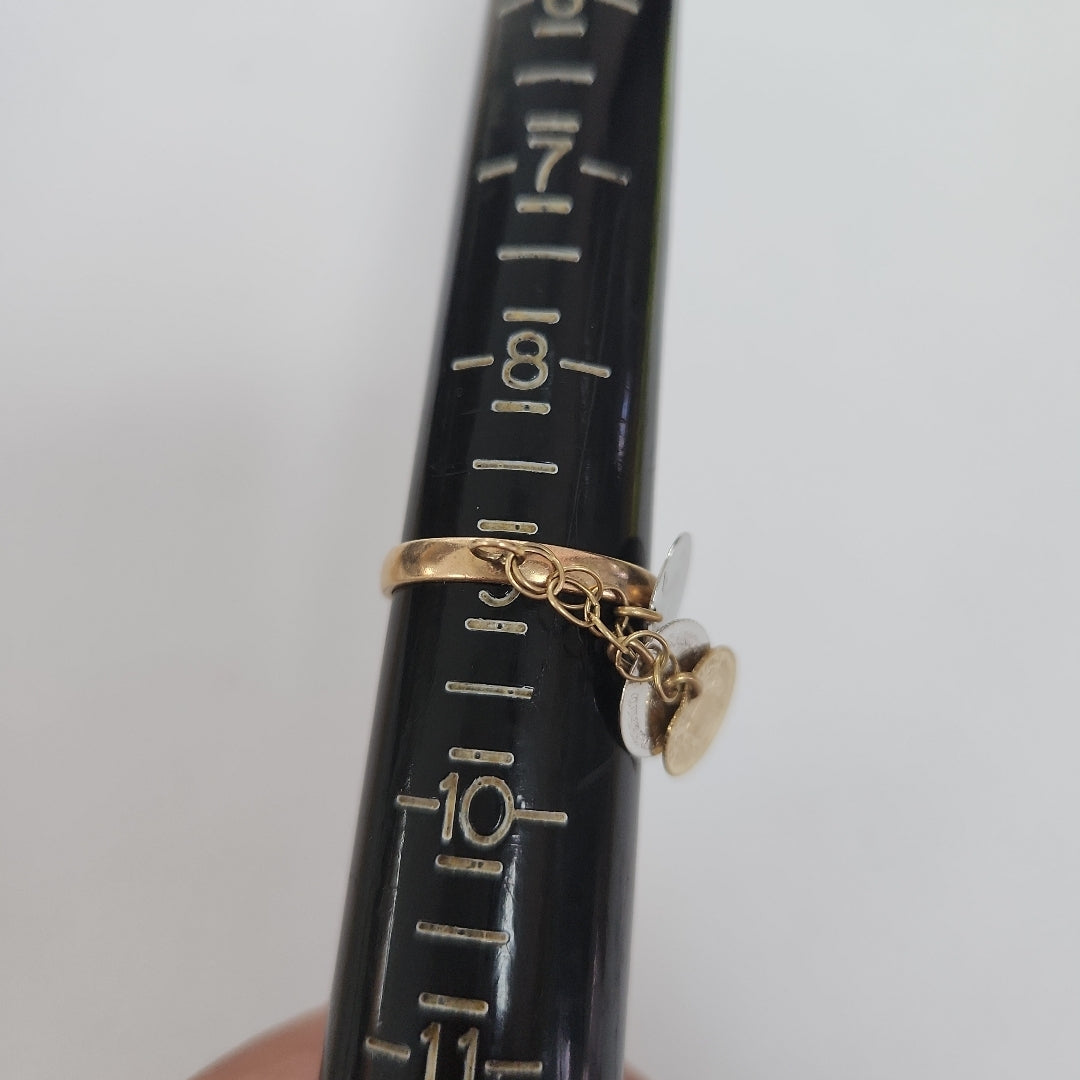 ANILLITO ORO COMBINADO 14 K 3.4 GRMS (SEMINUEVO)