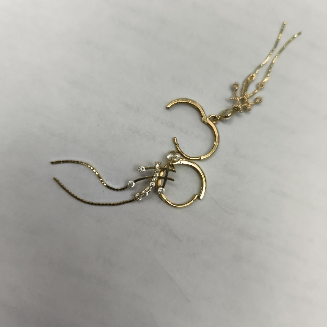 ARETES PAR ORO 14 K 3.3 GRMS (SEMINUEVO)