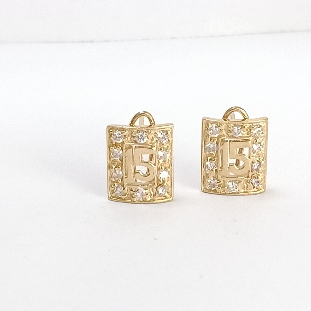 ARETES PAR ORO 10 K 4 GRMS (SEMINUEVO)