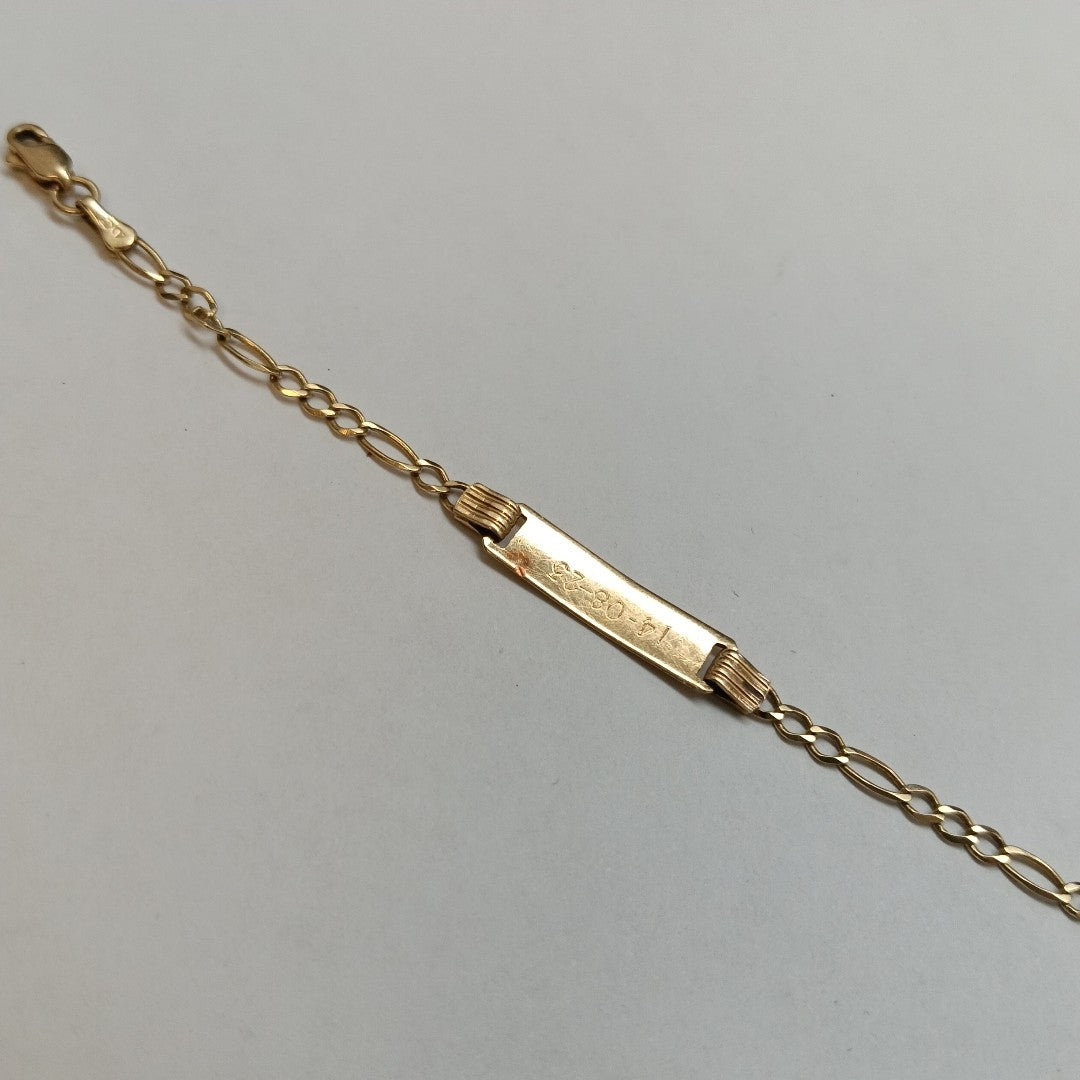 ESCLAVA ORO 14 K 2.3 GRMS (SEMINUEVO)