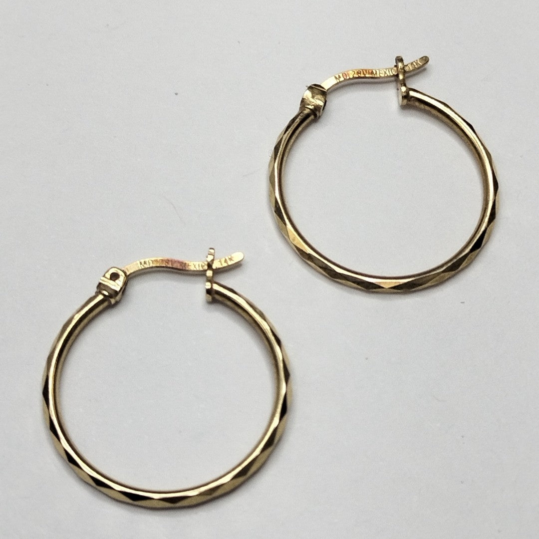 ARRACADAS PAR ORO 14 K 1.3 GRMS (SEMINUEVO)