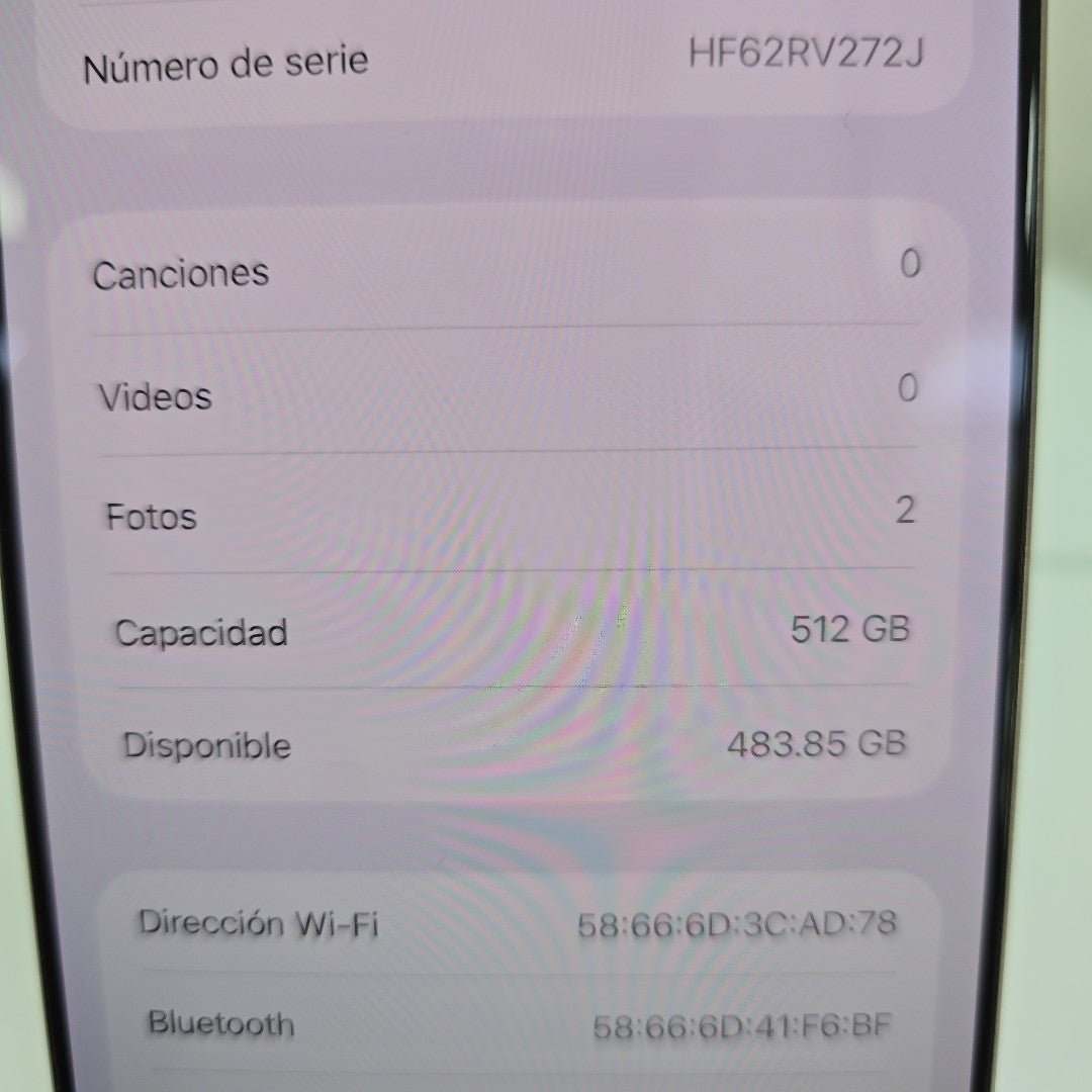 CELULAR APPLE IPHONE 16 PRO MAX A3295 (2024) 512 GB 8 GB RAM (SEMINUEVO)