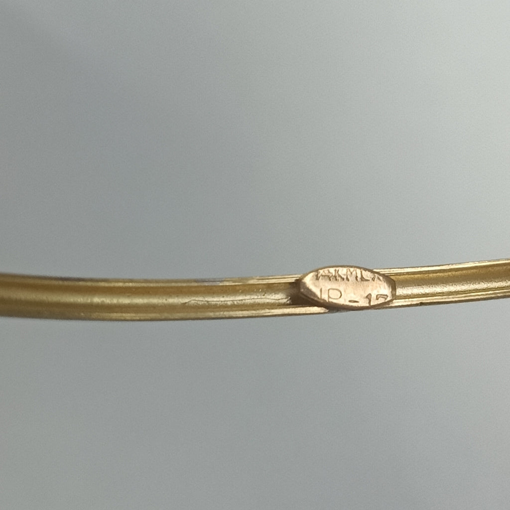 PULSERA RIGIDA ORO COMBINADO 14 K 2,40 GRMS (SEMINUEVO)