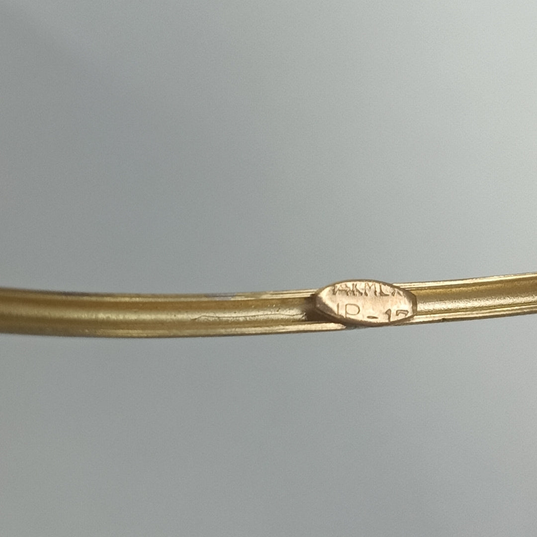 PULSERA RIGIDA ORO COMBINADO 14 K 2,40 GRMS (SEMINUEVO)