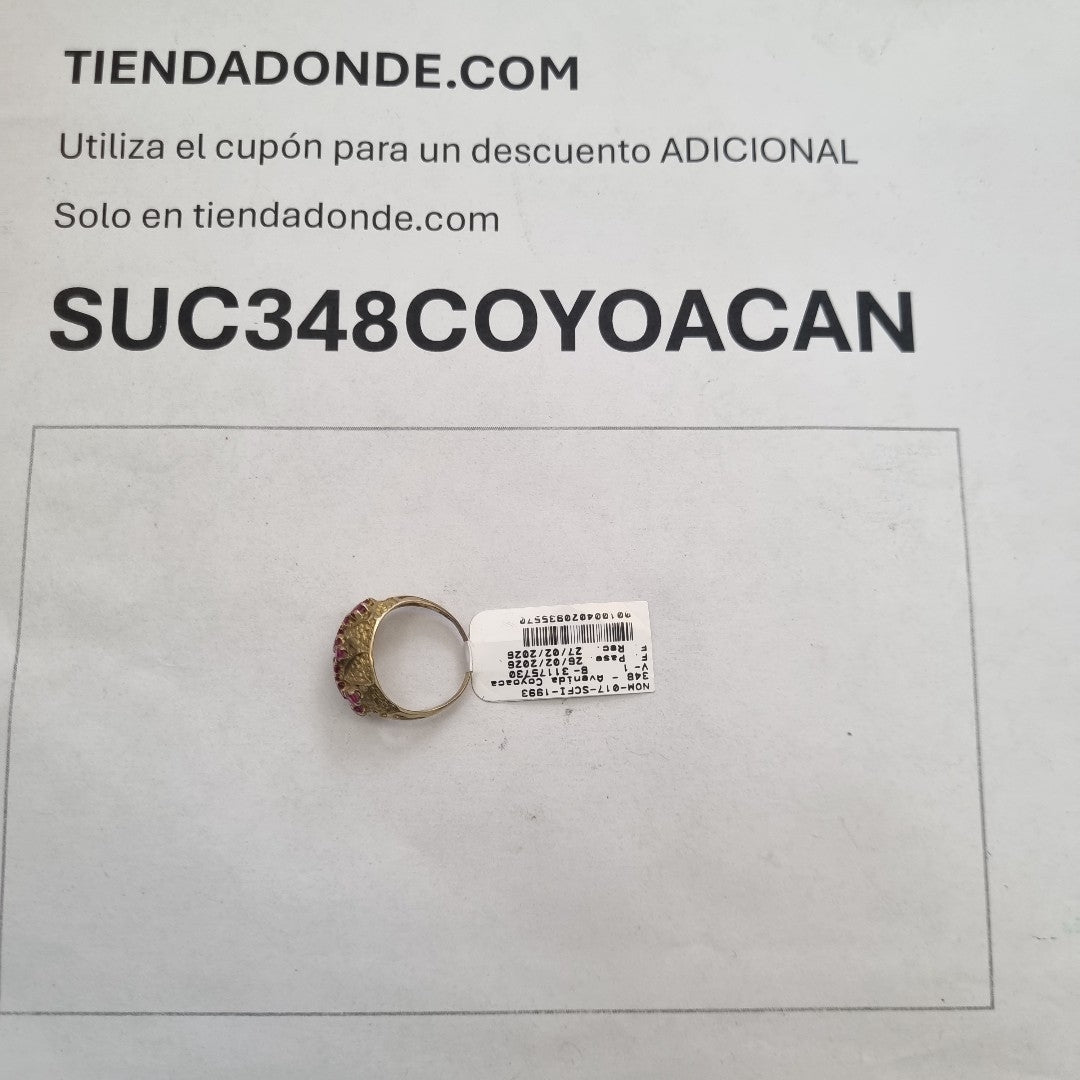 ANILLO ORO 8 K 3.3 GRMS (SEMINUEVO)