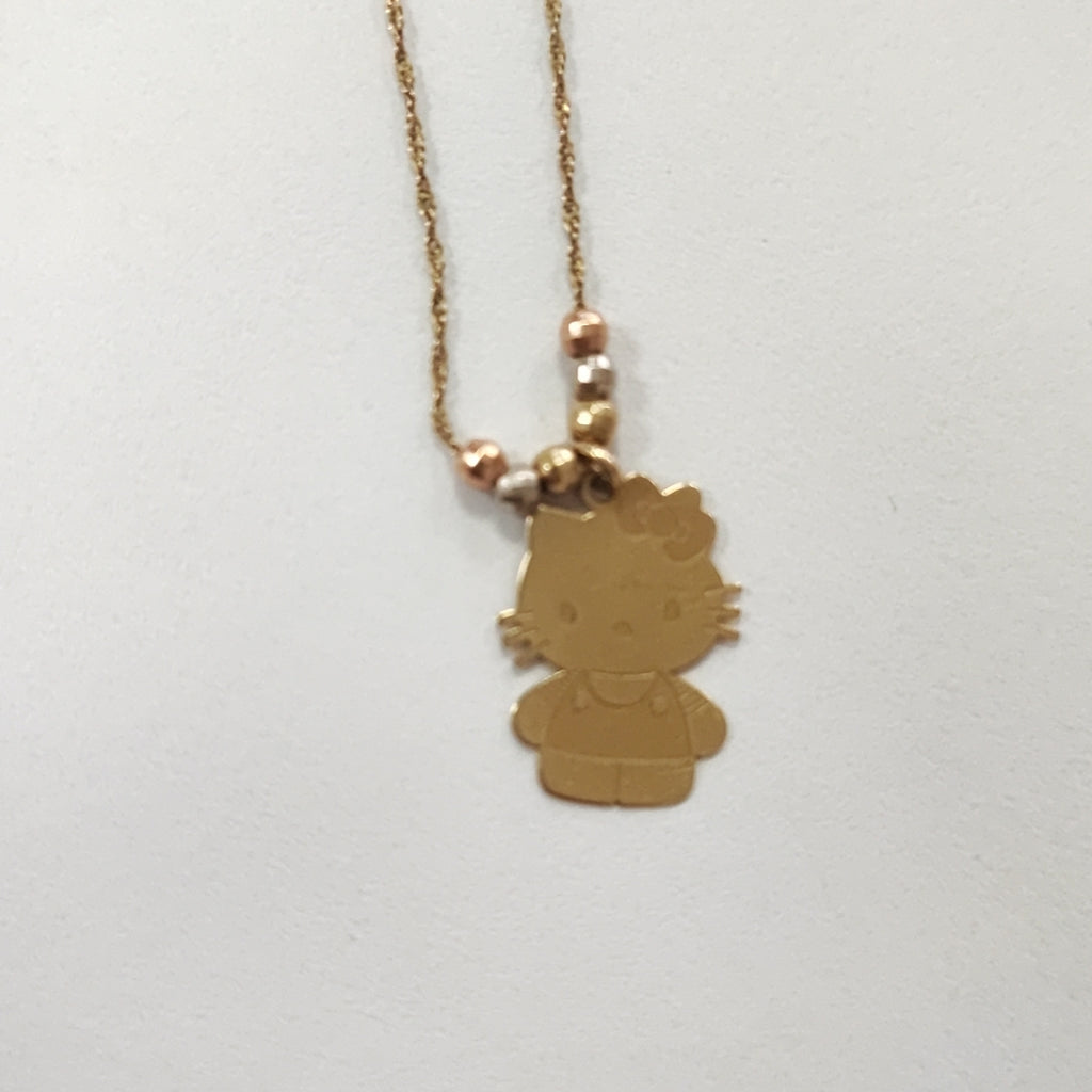 CADENA, DIJE ORO 14 K 2 GRMS (SEMINUEVO)