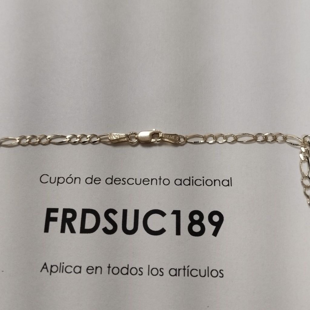 CADENAS TEJIDO 3X1 ORO 10K 50 CM 3.9 GR (NUEVO)