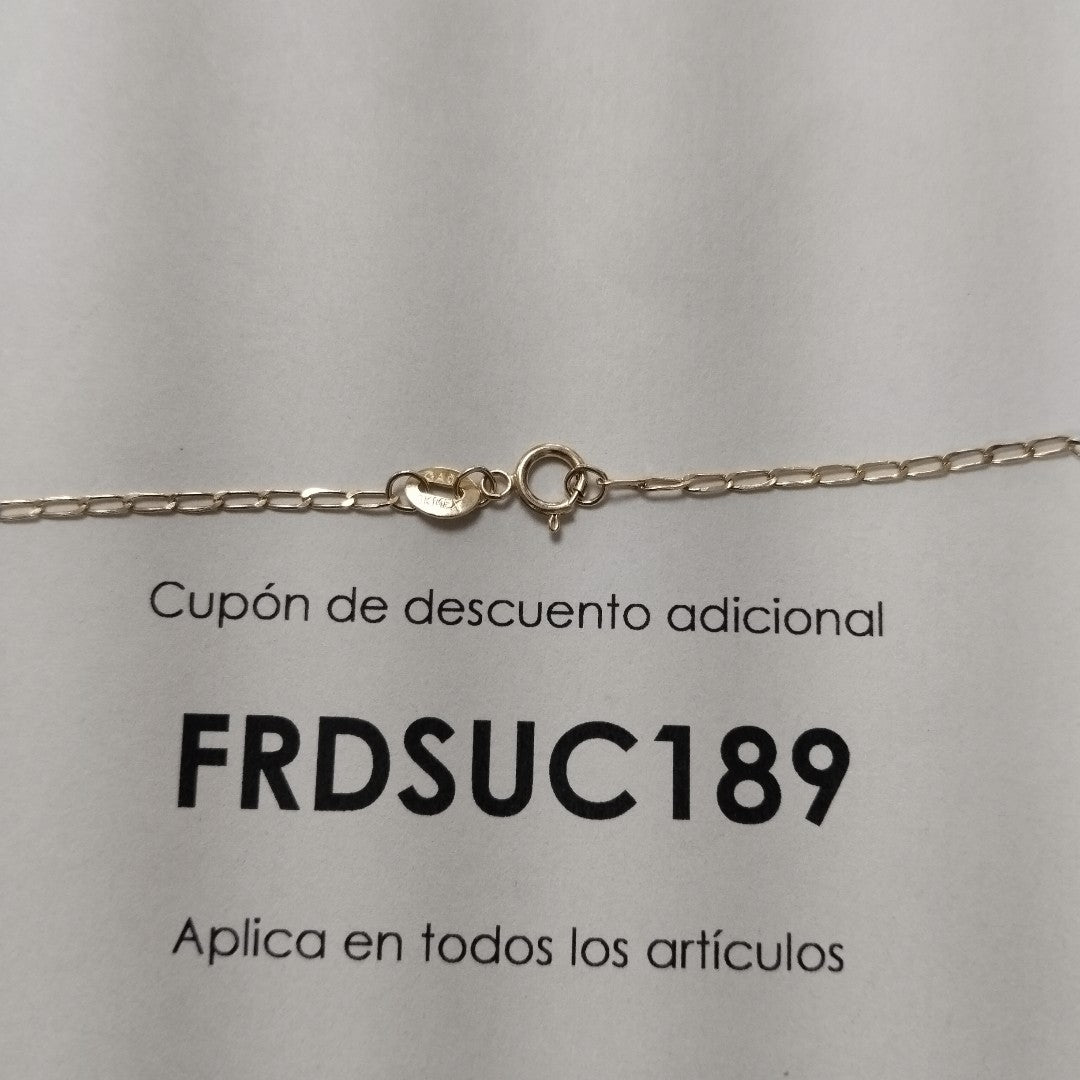 CADENAS TEJIDO ESLABONES ORO 10K 55 CM 1.9 GR (NUEVO)