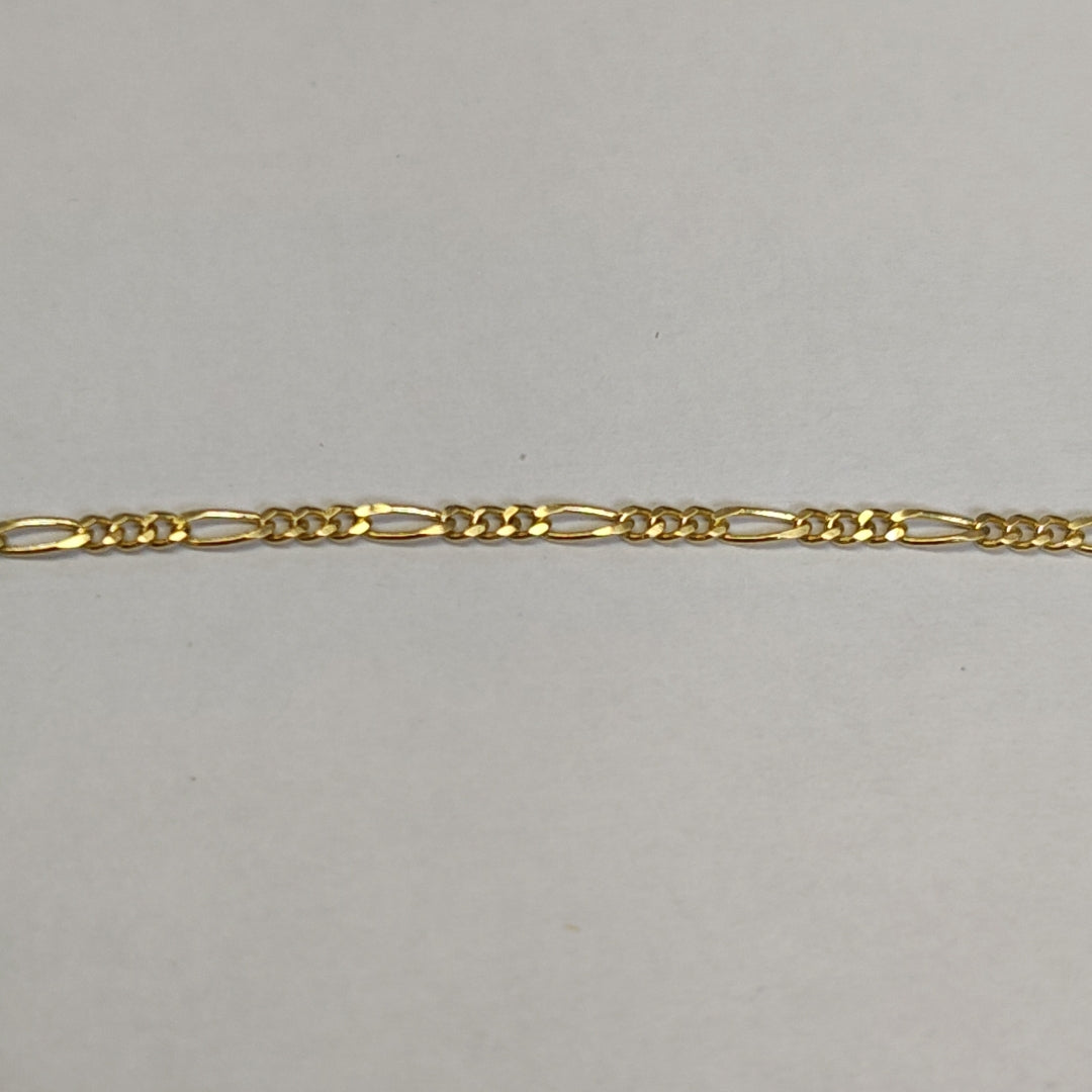 CADENAS TEJIDO 3X1 ORO 14K 55 CM 2.6 GR (NUEVO)