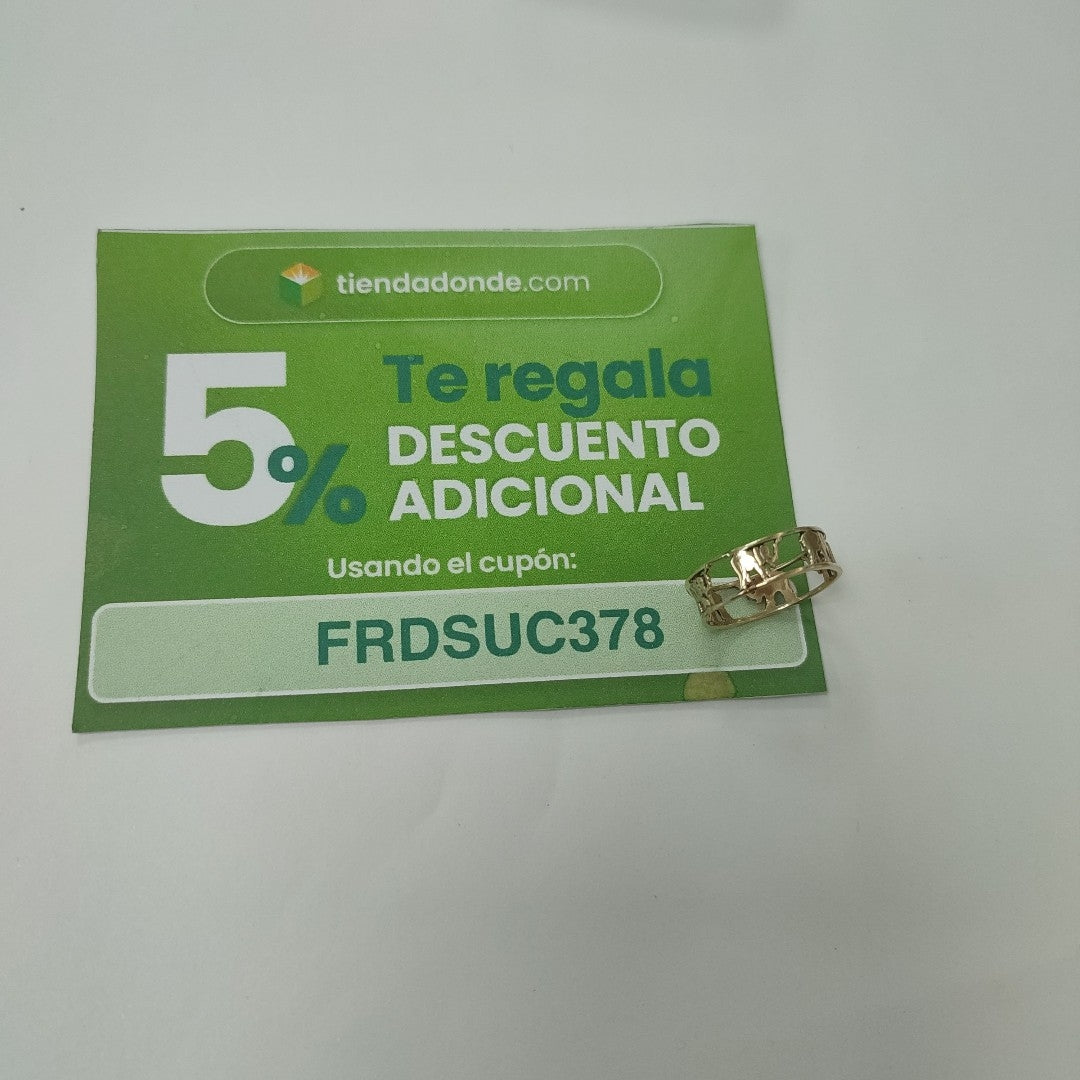 ARGOLLA DE LA SUERTE ORO 14 K 1.9 GRMS (SEMINUEVO)