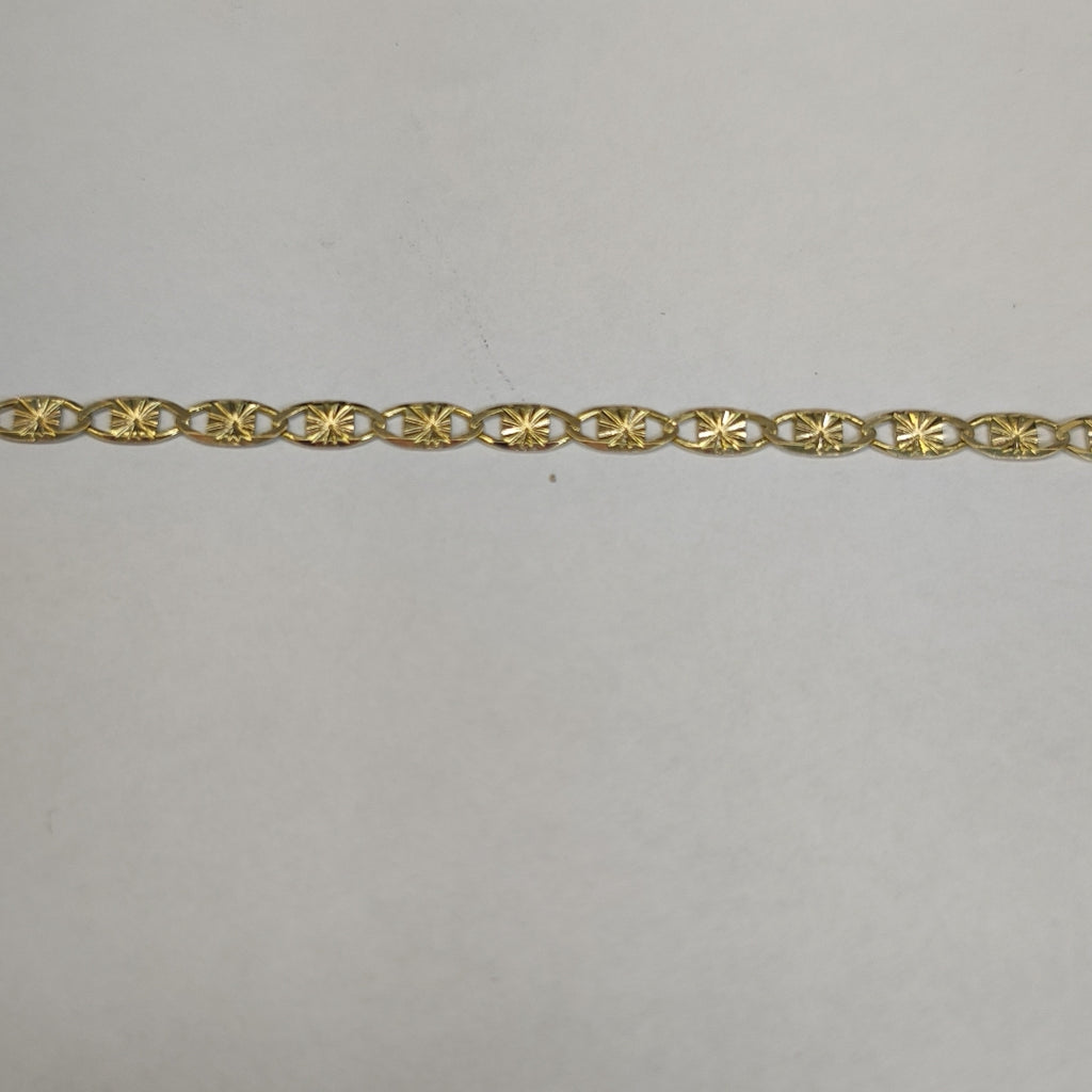 CADENAS TEJIDO GUCHI ORO 14K 55 CM 7.1 GR (NUEVO)