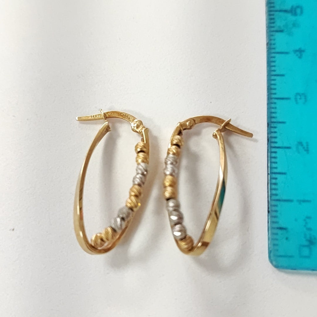 ARRACADAS PAR ORO 14 K 2 GRMS (SEMINUEVO)