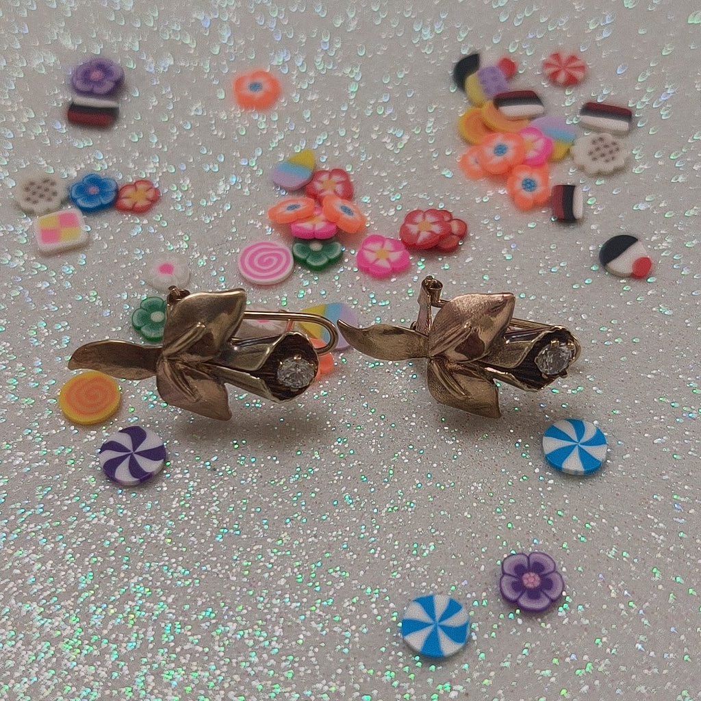 ARETES PAR ORO 8 K 3.3 GRMS (SEMINUEVO)