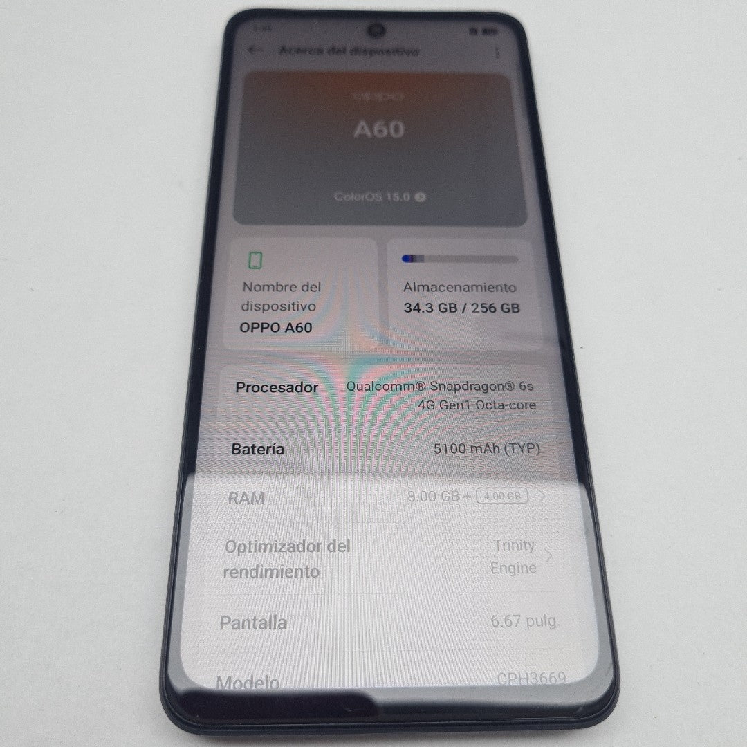 CELULAR OPPO A60 CPH3669 256 GB 8 GB RAM (SEMINUEVO)