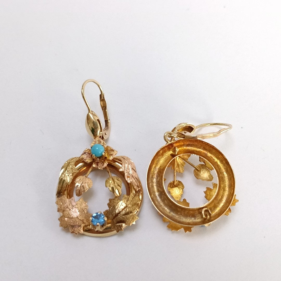 ARETES PAR ORO 10 K 5.6 GRMS (SEMINUEVO)