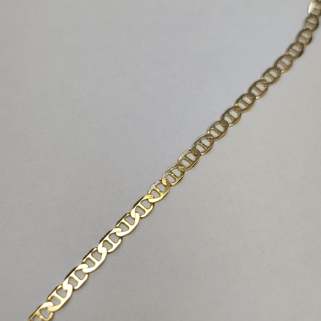 CADENAS TEJIDO MARINERA ORO 14K 50 CM 7.6 GR (NUEVO)