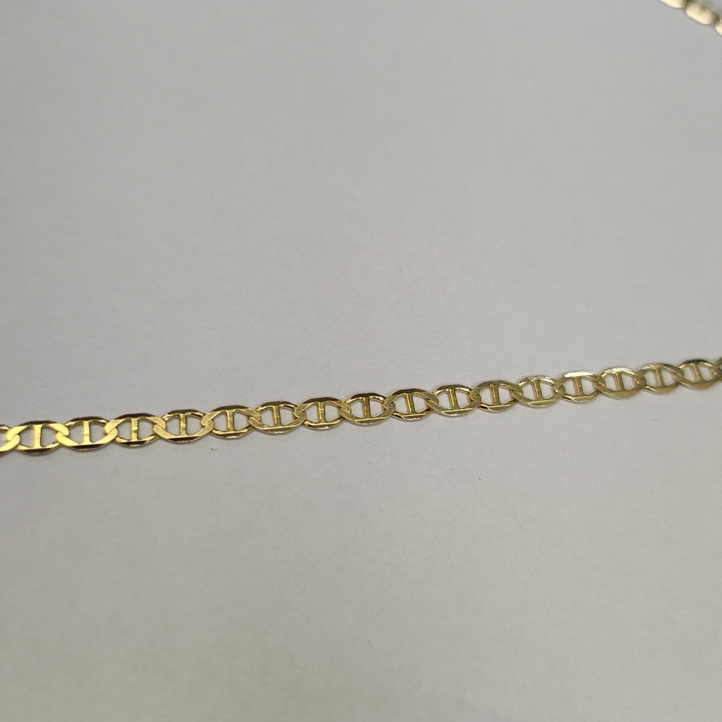 CADENAS TEJIDO MARINERA ORO 14K 55 CM 7.9 GR (NUEVO)