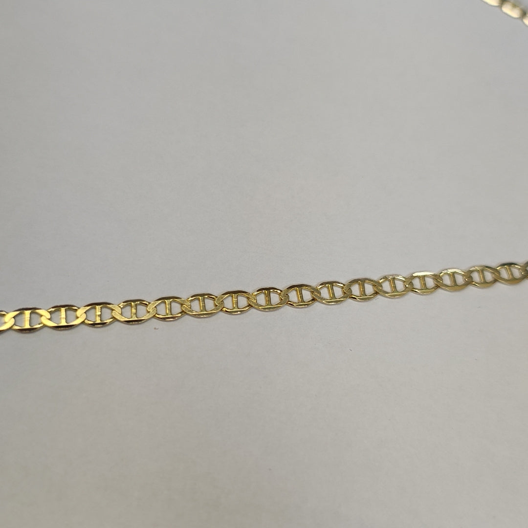 CADENAS TEJIDO MARINERA ORO 14K 55 CM 7.9 GR (NUEVO)