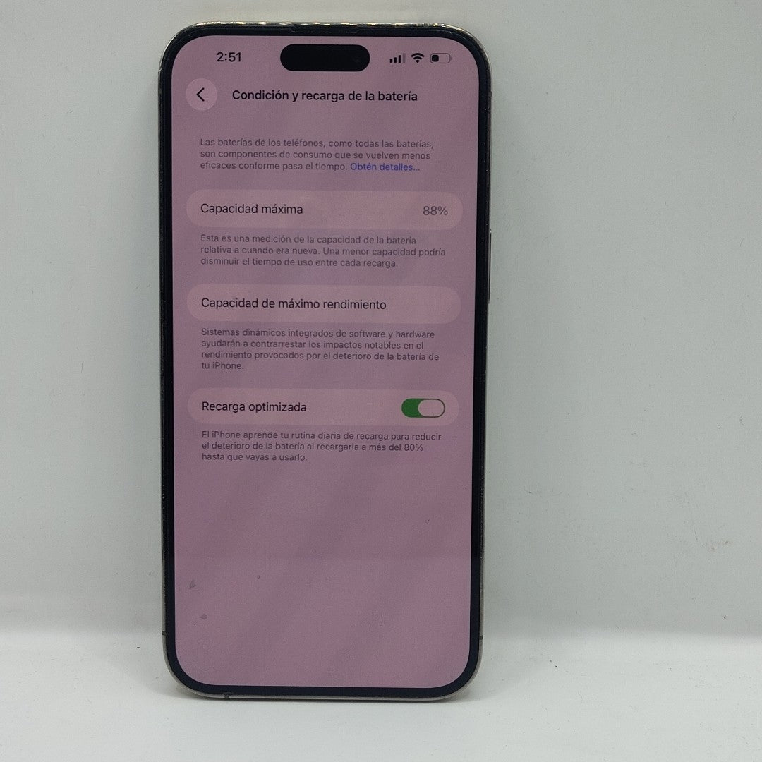 CELULAR APPLE IPHONE 14 PRO MAX A2893 128 GB 6 GB RAM (SEMINUEVO)