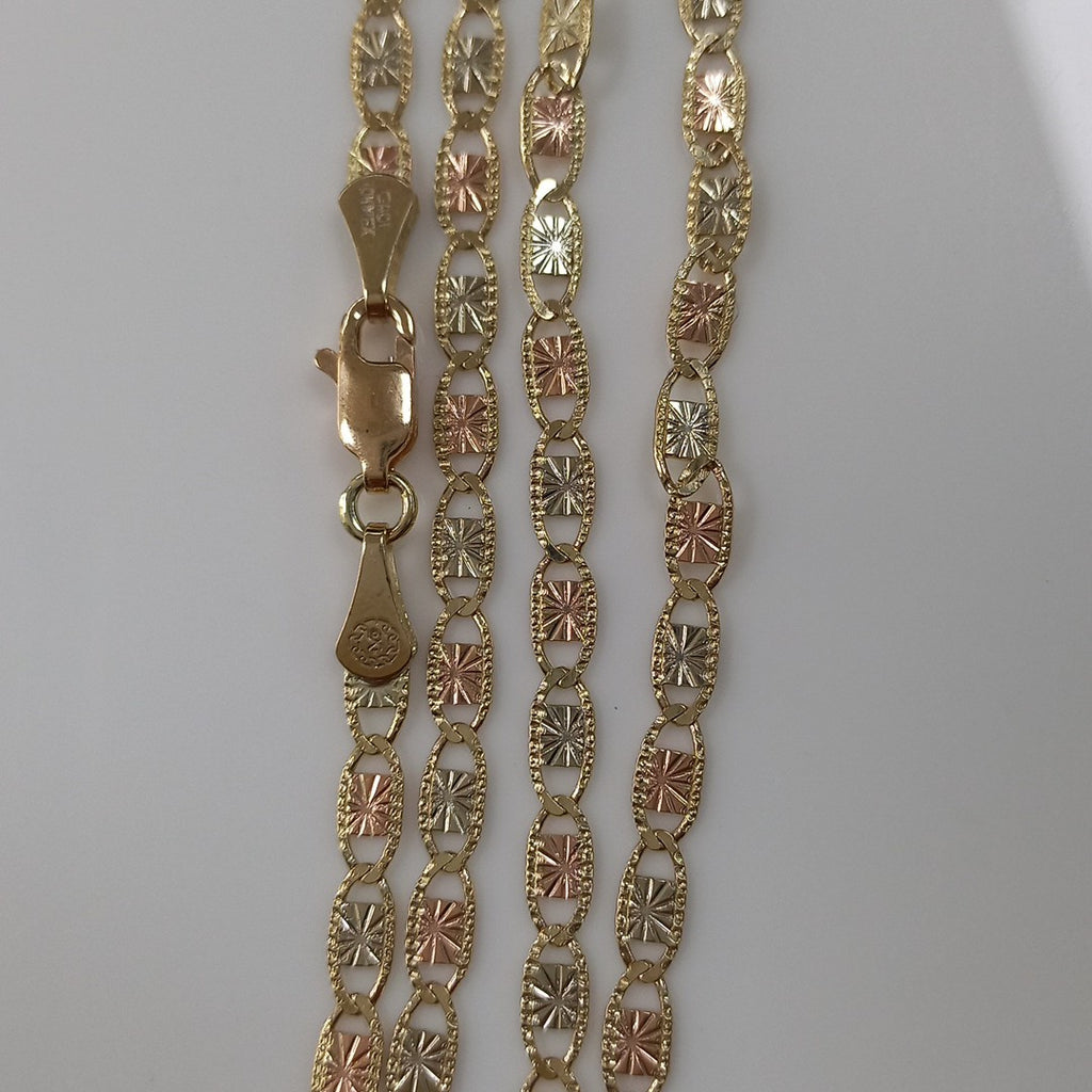 CADENAS TEJIDO GUCHI ORO 10K 55 CM 6.8 GR (NUEVO)