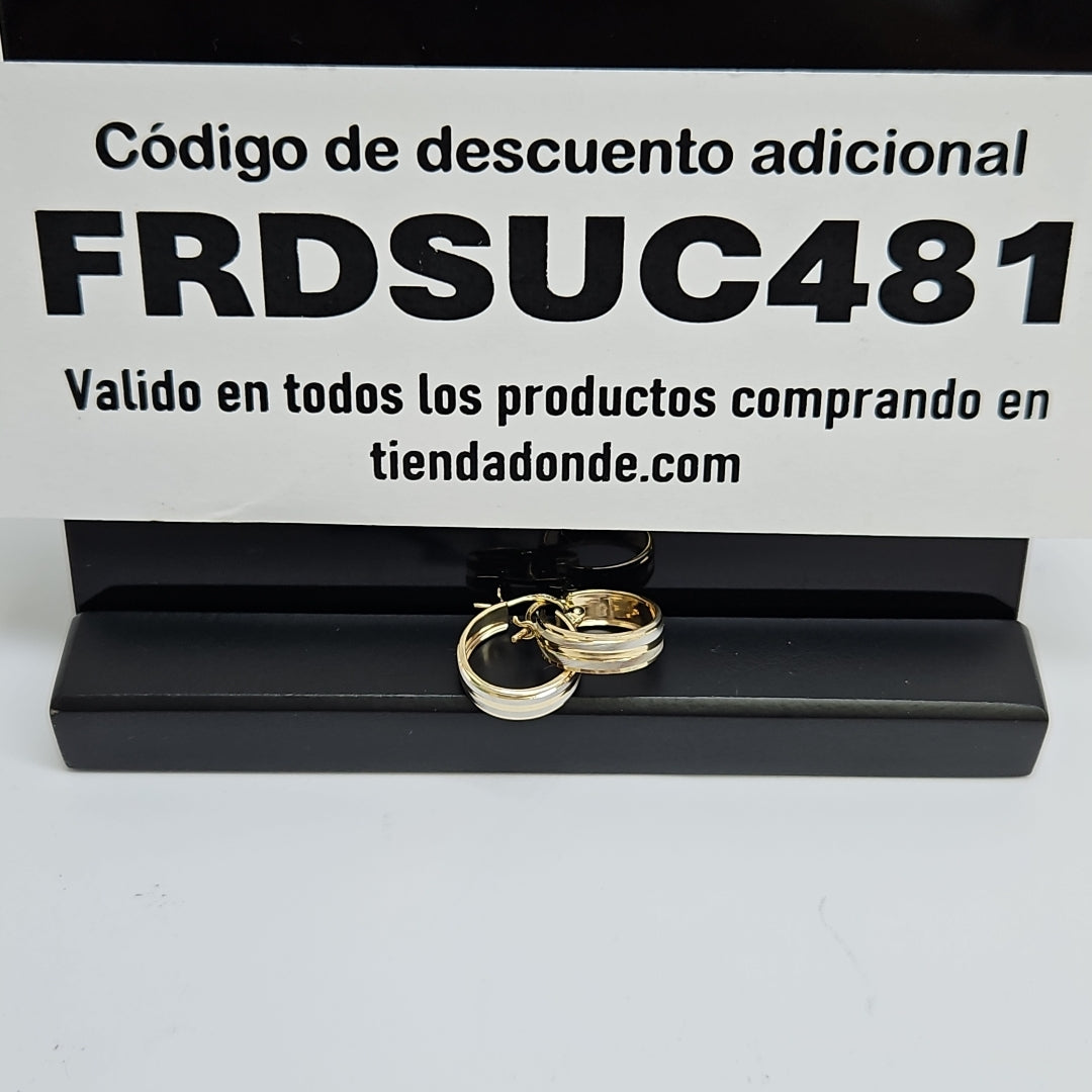 ARETES ARRACADAS ORO 10K 1.6 GR (NUEVO)