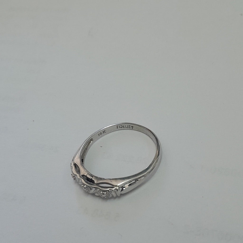 ANILLITO ORO, ORO BLANCO 14 K 2 GRMS (SEMINUEVO)