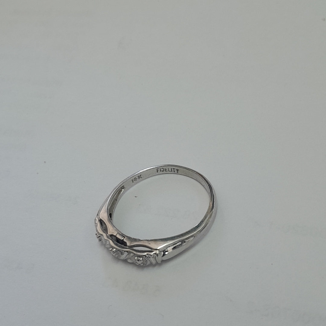ANILLITO ORO, ORO BLANCO 14 K 2 GRMS (SEMINUEVO)