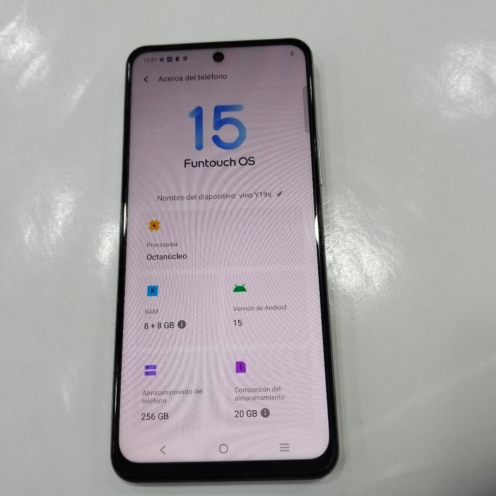 CELULAR VIVO Y19S V2419 (2024) 256 GB 8 GB RAM (SEMINUEVO)