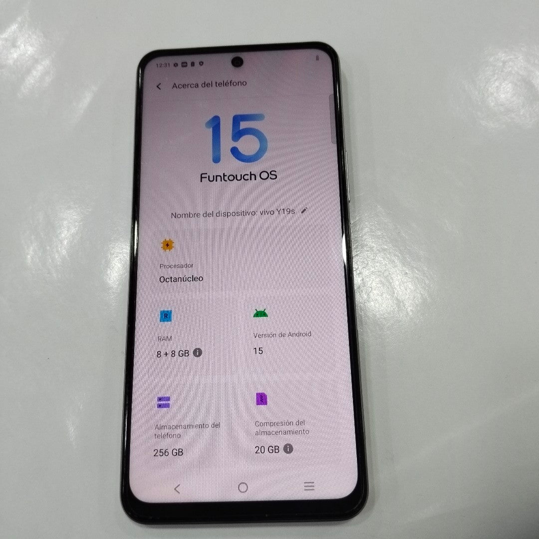 CELULAR VIVO Y19S V2419 (2024) 256 GB 8 GB RAM (SEMINUEVO)