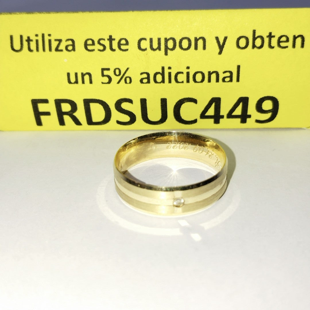 ARGOLLA ORO 14 K 4.3 GRMS (SEMINUEVO)