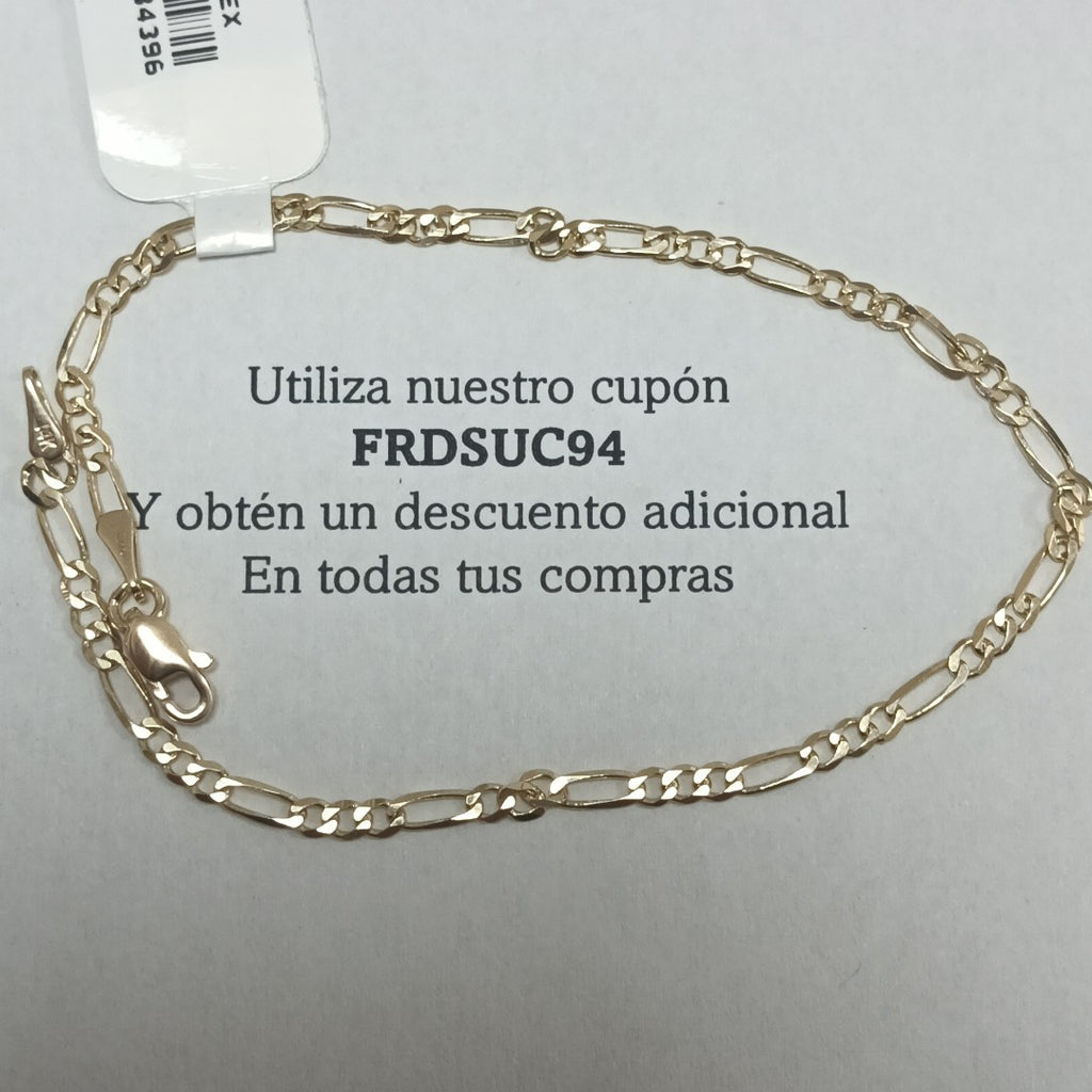 PULSERAS 3X1 ORO 14K 21 CM 2.1 GR (NUEVO)