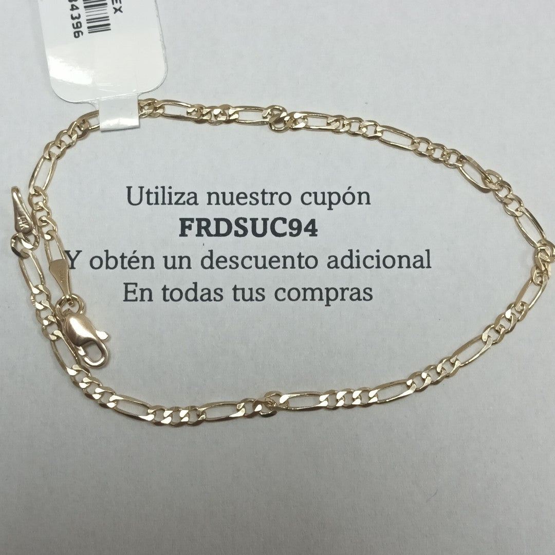 PULSERAS 3X1 ORO 14K 21 CM 2.1 GR (NUEVO)