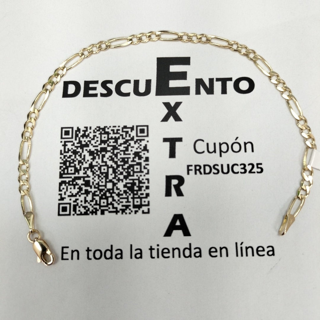 PULSERAS 3X1 ORO 14K 18 CM 2.9 GR (NUEVO)