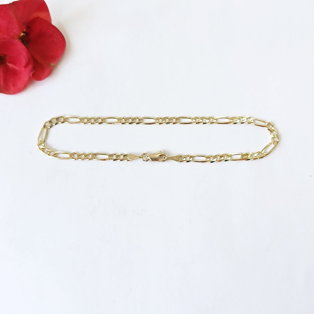 PULSERAS 3X1 ORO 14K 21 CM 3.3 GR (NUEVO)