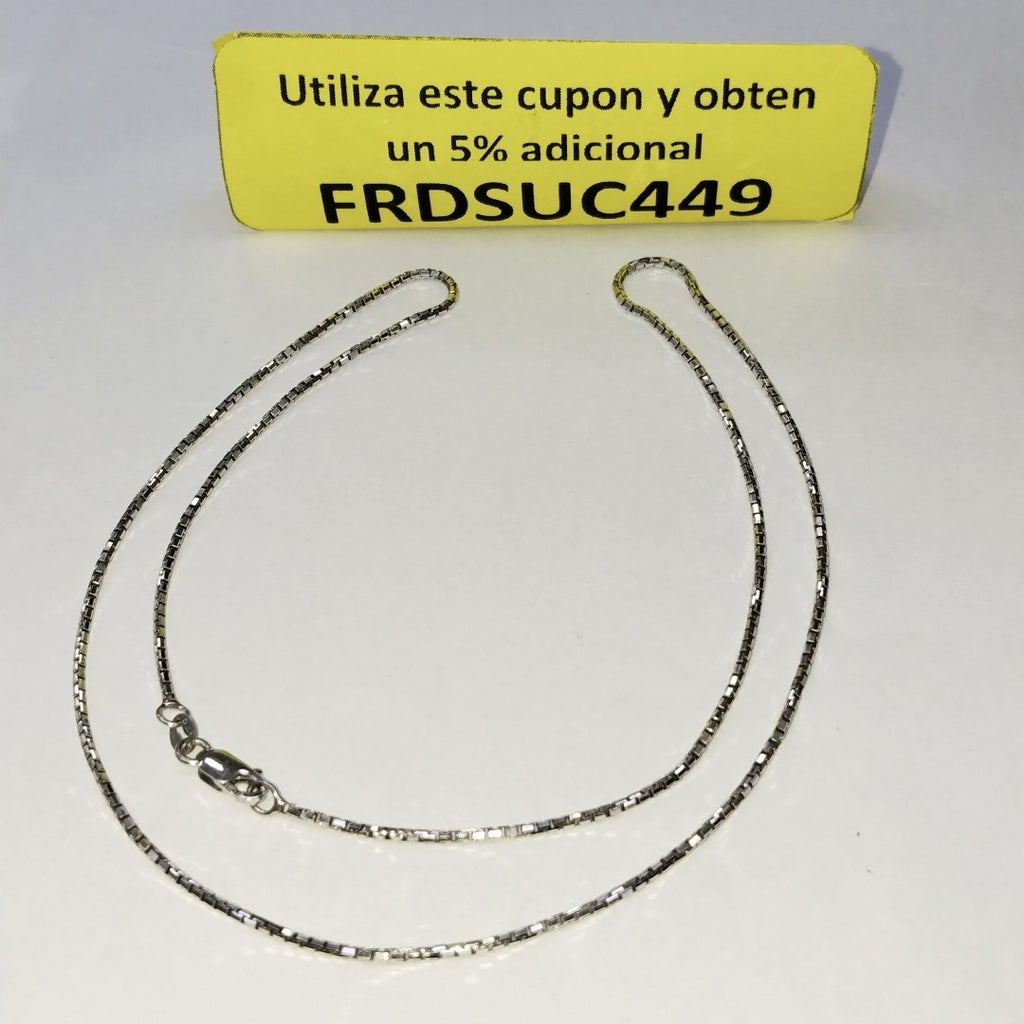 CADENA ORO, ORO BLANCO 14 K 4.5 GRMS (SEMINUEVO)
