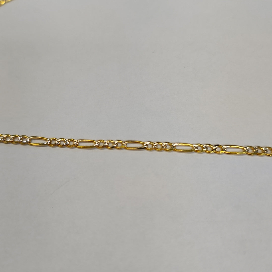 CADENAS 3X1 DIAMANTADA ORO 14K 55 CM 8.5 GR (NUEVO)