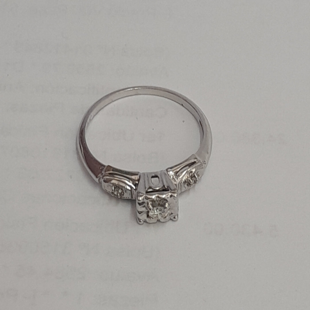 ANILLITO ORO, ORO BLANCO 14 K 1.8 GRMS (SEMINUEVO)