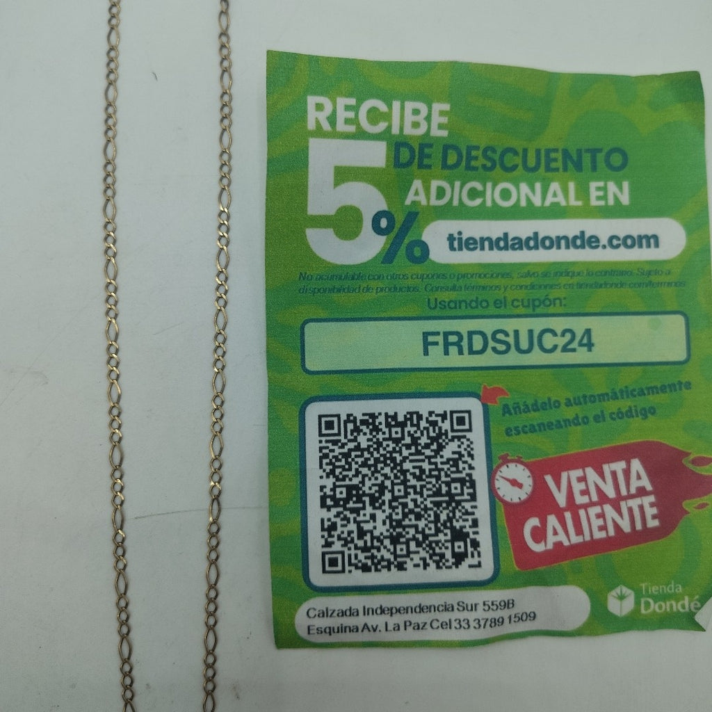 CADENA ORO 10 K 2.7 GRMS (SEMINUEVO)