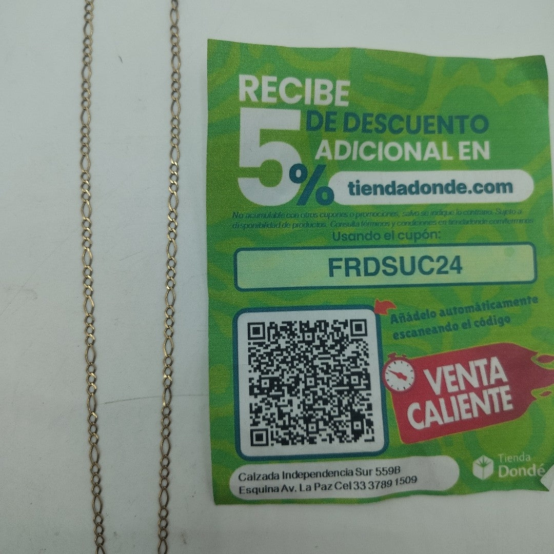 CADENA ORO 10 K 2.7 GRMS (SEMINUEVO)