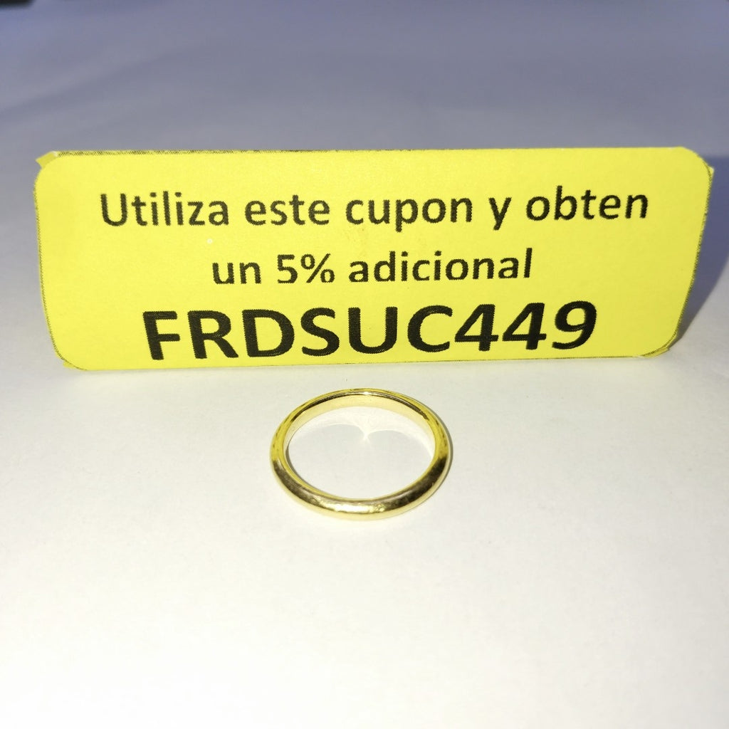ARGOLLA ORO 18 K 3.1 GRMS (SEMINUEVO)